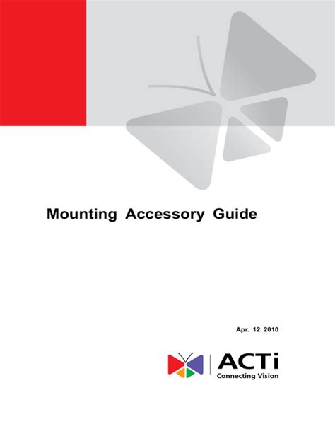 Mounting Accessory Guide 